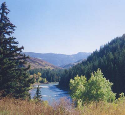 Snake River Valley in western Wyoming